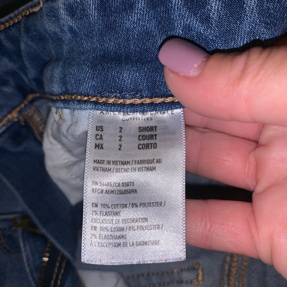 AE American Eagle hi rise jegging Jean 2 short - Picture 7 of 7